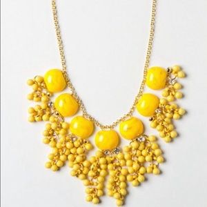 Anthropologie Lemon Zest Confetti Statement Necklace